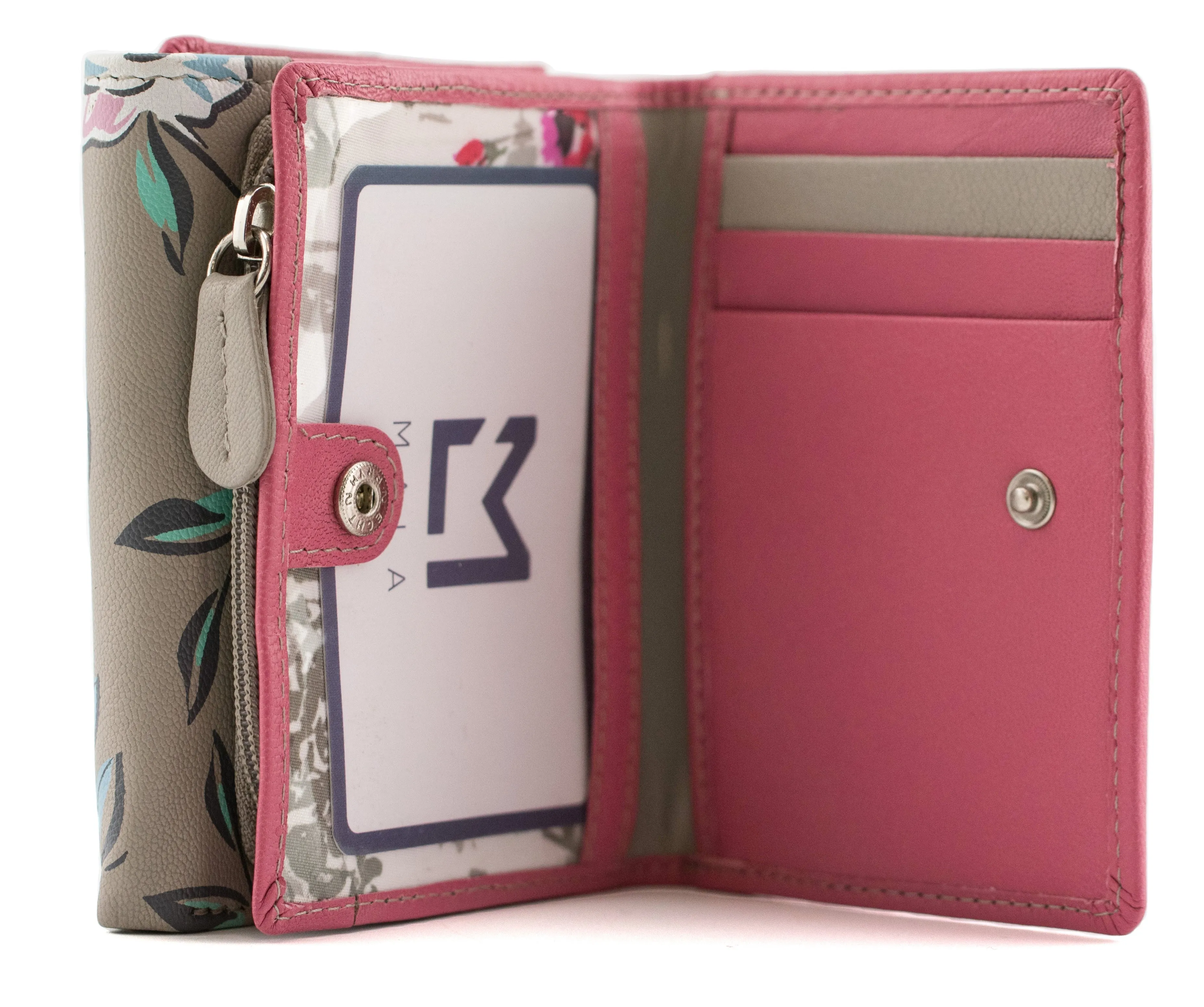 Zinnia Flower Tri fold Purse - 3675 31